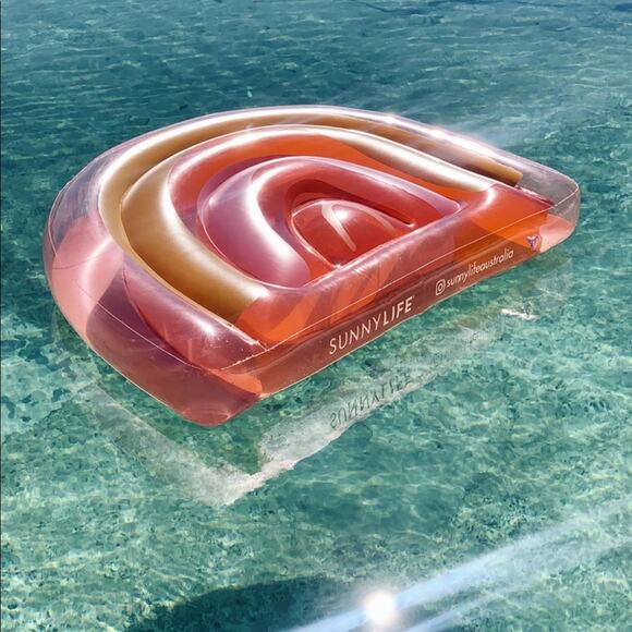 Sunnylife Inflatable Float Away Lie On Pool Float Rainbow Sealed NIB - Picture 8 of 8